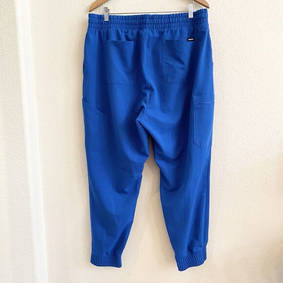 Jaanuu Jogger Scrub Pants Womens Size 1X Blue Adult Polyester Bottoms Pockets - Picture 9 of 11